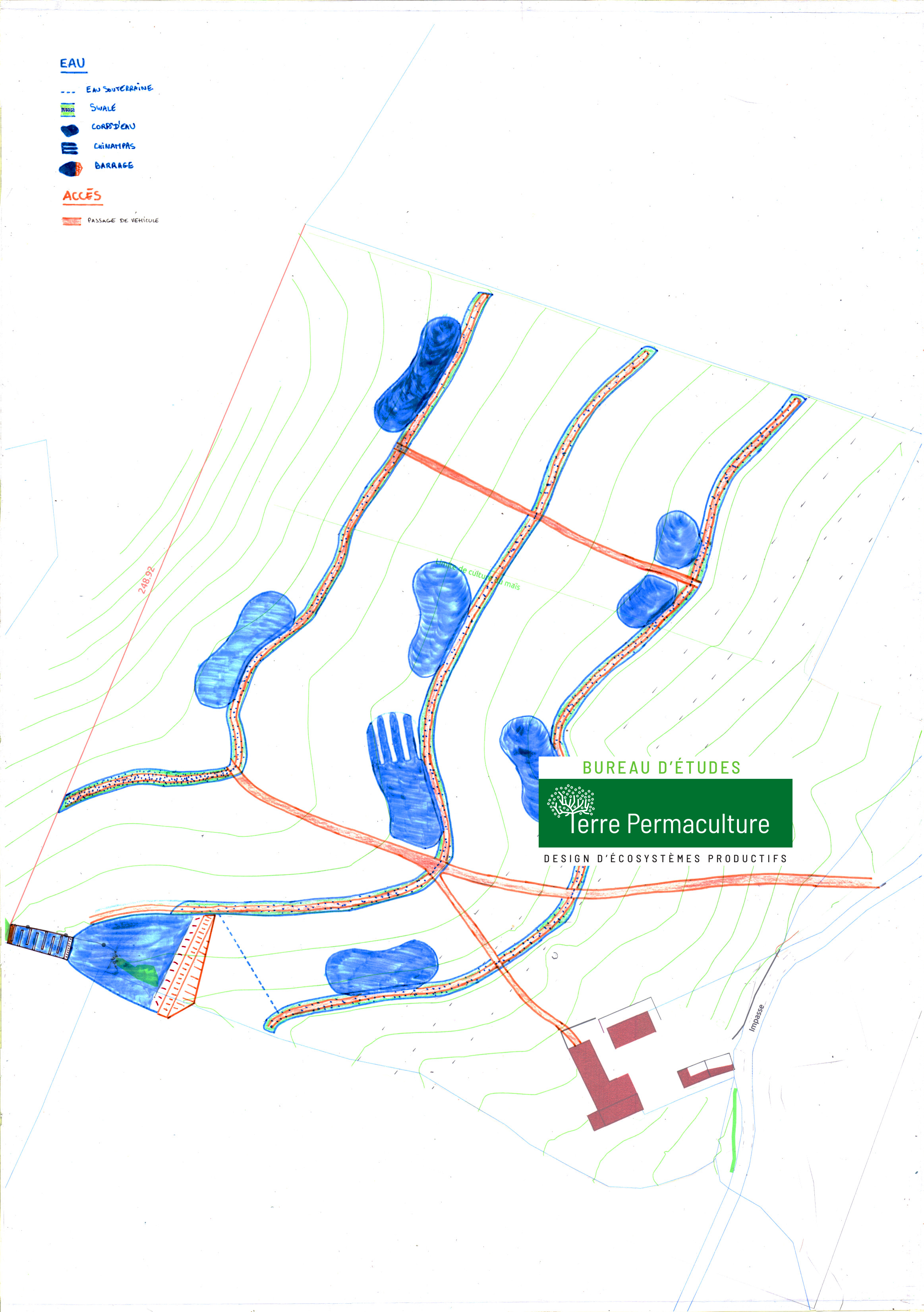 ferme permaculture design de l eau acess structures france sud-ouest pays-basque