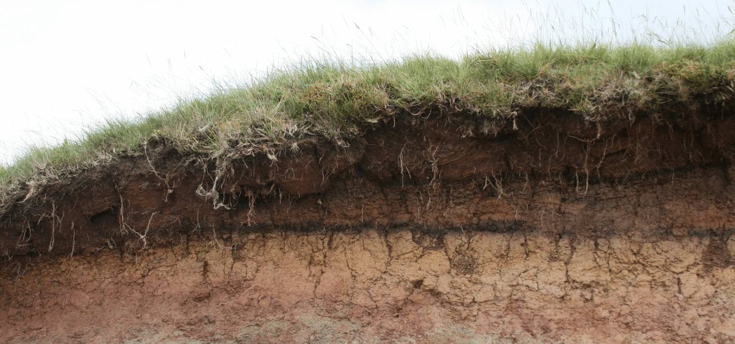 couches profondes de sol arable